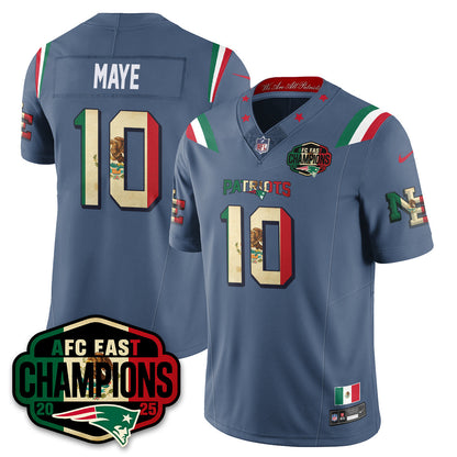 NE Mexico AFC East Division Champions Vapor Limited Jersey - All Stitched