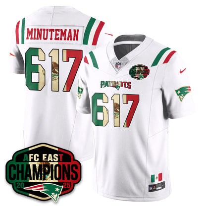NE Mexico AFC East Division Champions Vapor Limited Jersey - All Stitched
