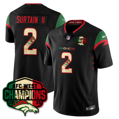 DEN Mexico AFC West Division Champions Vapor Limited Jersey - All Stitched