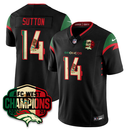 DEN Mexico AFC West Division Champions Vapor Limited Jersey - All Stitched