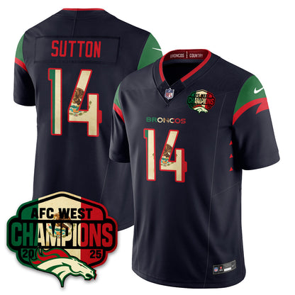 DEN Mexico AFC West Division Champions Vapor Limited Jersey - All Stitched