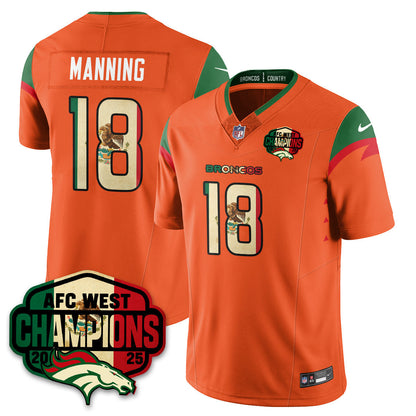 DEN Mexico AFC West Division Champions Vapor Limited Jersey - All Stitched