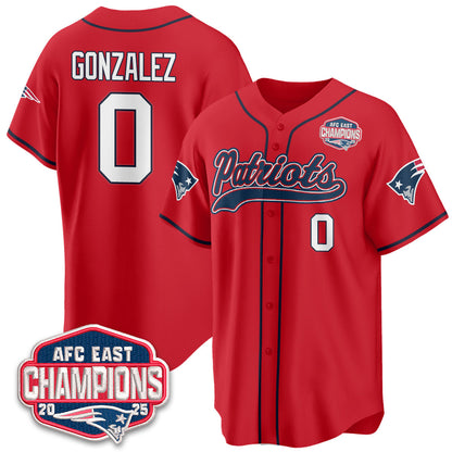 NE AFC East Division Champions Vapor Limited Baseball Jersey - All Stitched