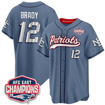 NE AFC East Division Champions Vapor Limited Baseball Jersey - All Stitched