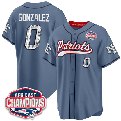 NE AFC East Division Champions Vapor Limited Baseball Jersey - All Stitched