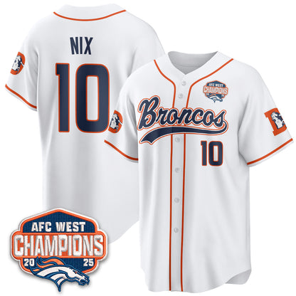 DEN AFC West Division Champions Vapor Limited Baseball Jersey - All Stitched