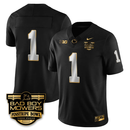 PSU Football Pinstripe Bowl Gold Jersey - All Stitched