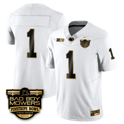 PSU Football Pinstripe Bowl Gold Jersey - All Stitched