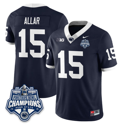 PSU Football 2025 Pinstripe Bowl Champions Jersey - All Stitched