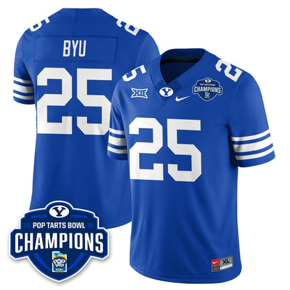 BYU Cougars Football 2025 Pop-Tarts Bowl Champions Jersey - All Stitched