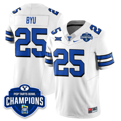 BYU Cougars Football 2025 Pop-Tarts Bowl Champions Jersey - All Stitched