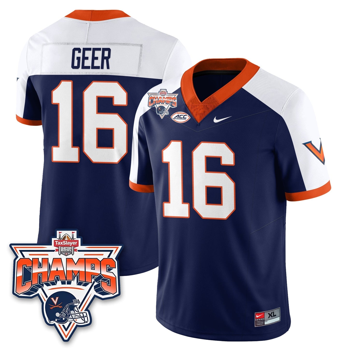 VC Football 2025 TaxSlayer Gator Bowl Champions Jersey - All Stitched