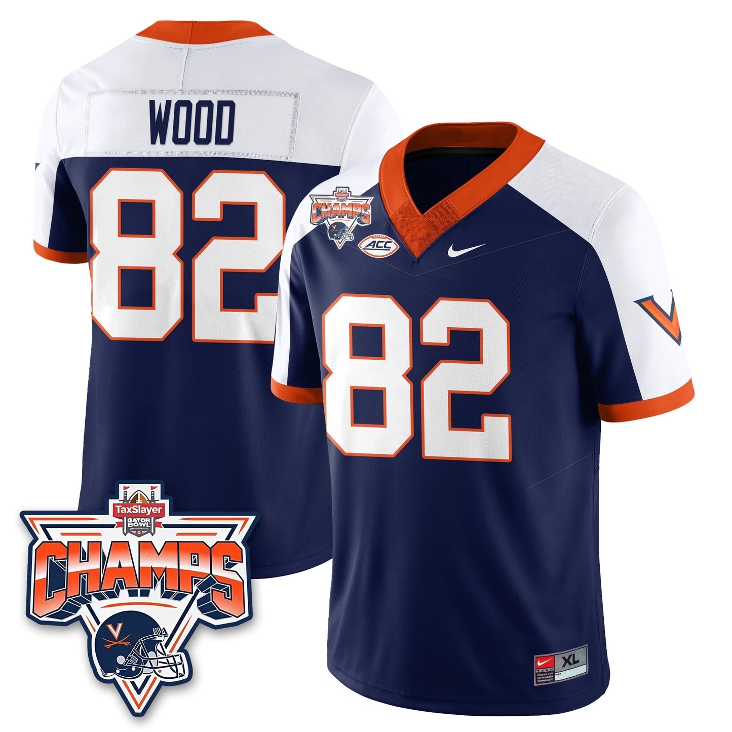 VC Football 2025 TaxSlayer Gator Bowl Champions Jersey - All Stitched