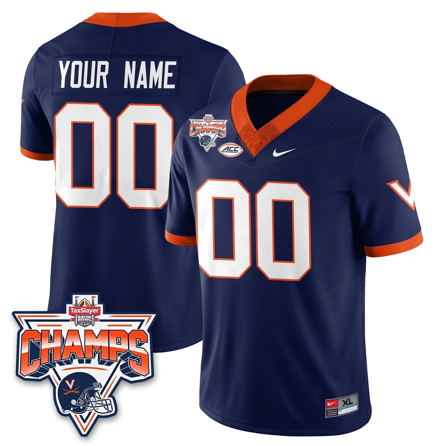 VC Football 2025 TaxSlayer Gator Bowl Champions Custom Jersey - All Stitched