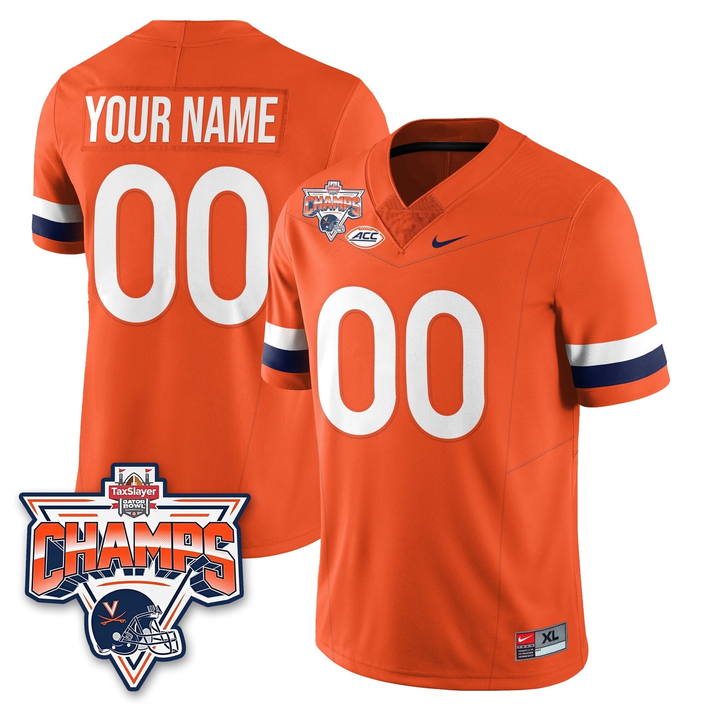 VC Football 2025 TaxSlayer Gator Bowl Champions Custom Jersey - All Stitched