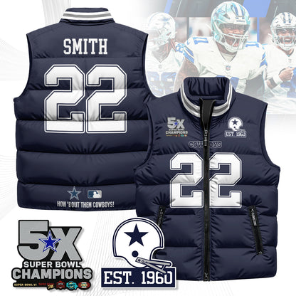 DAL 5-Time Champions Unisex Puffer Vest