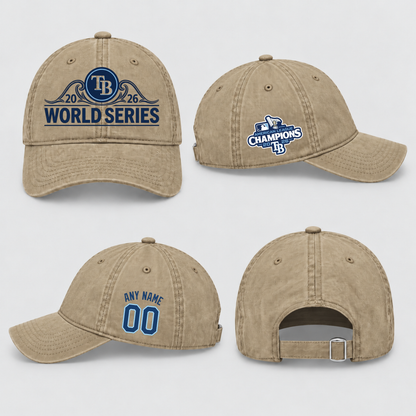 TBR American League Champions Personalized Wash Hat - Printed V1