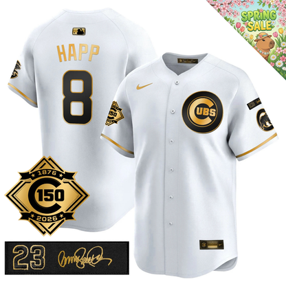 CHC 150th Anniversary & 'Ryne Sandberg Tribute' Patch Vapor Premier Limited Jersey - All Stitched
