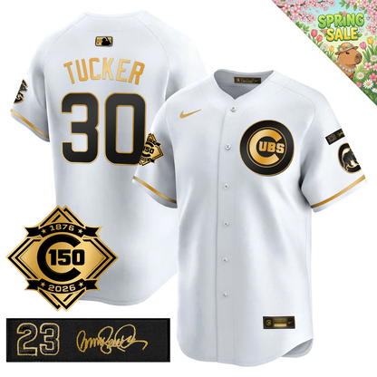 CHC 150th Anniversary & 'Ryne Sandberg Tribute' Patch Vapor Premier Limited Jersey - All Stitched