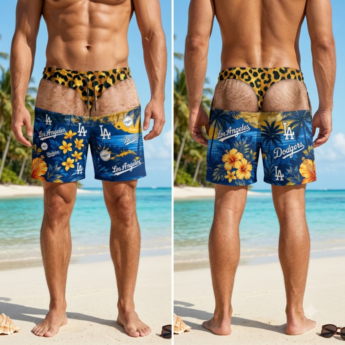 LAD Effect Body Funny Beach Short - Printed