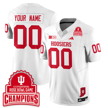 Custom Indiana H Vapor Limited Football Jersey - Rose Bowl Champions - All Stitched