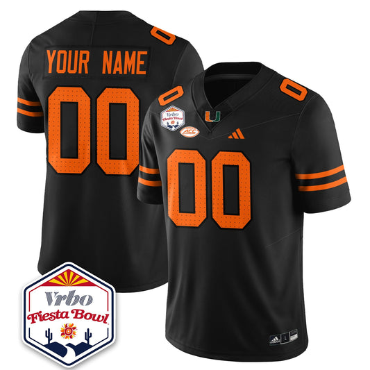 Custom MIA Football Vapor Limited Jersey - Vrbo Fiesta Bowl - Stitched