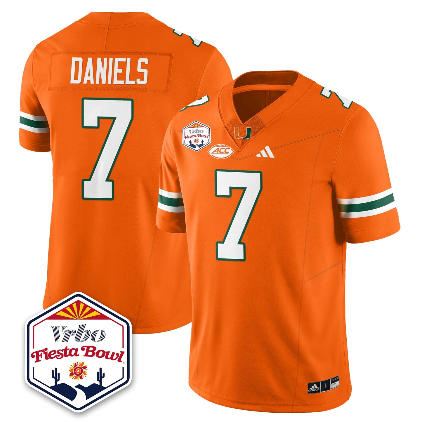 MIA Football Vapor Limited Jersey - Vrbo Fiesta Bowl - All Stitched