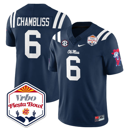 Ole Miss Football Vapor Limited Jersey - Vrbo Fiesta Bowl - All Stitched