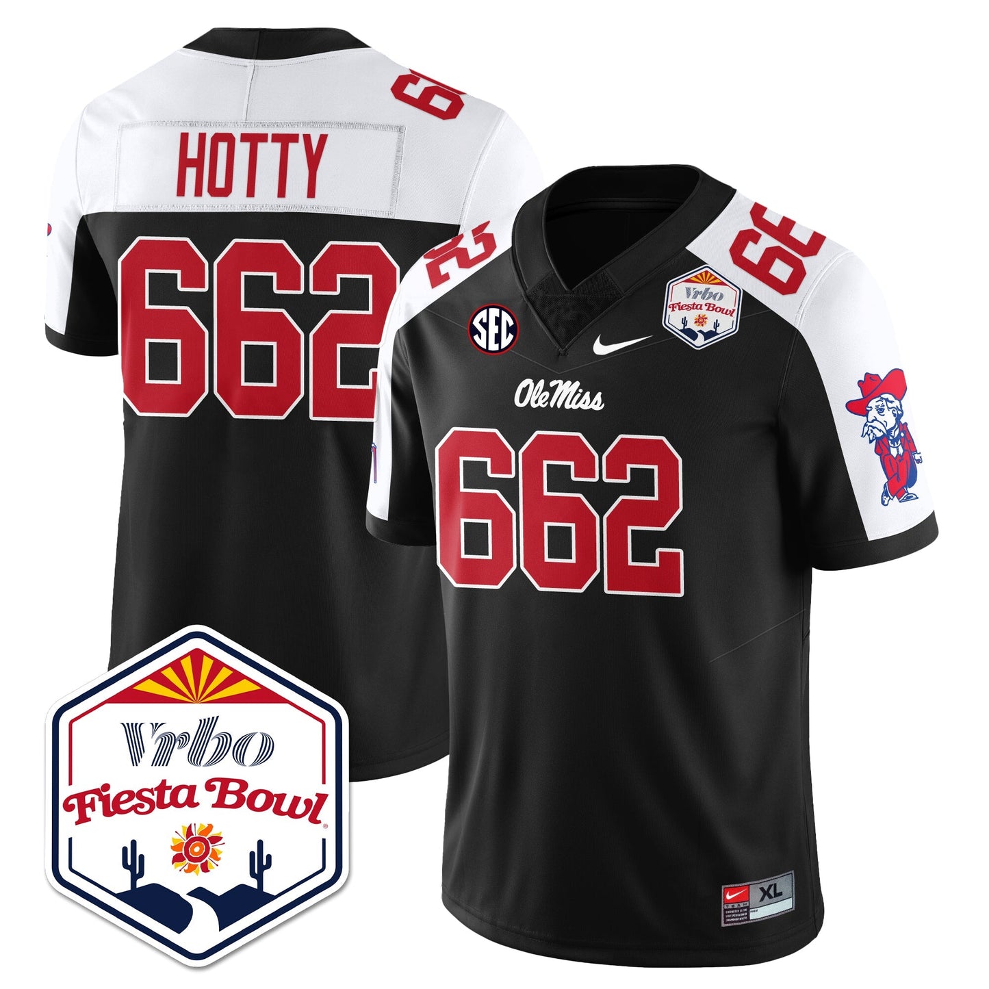 Ole Miss Football Vapor Limited Jersey - Vrbo Fiesta Bowl - All Stitched