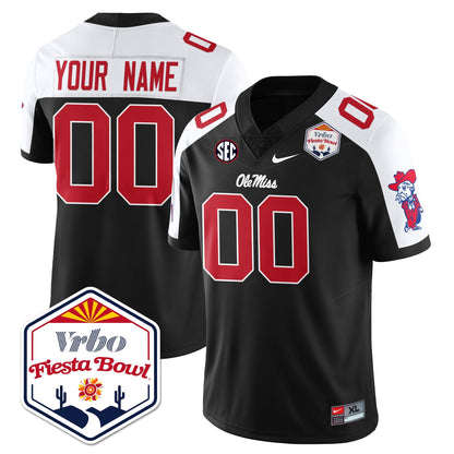 Ole Miss Football Vapor Limited Custom Jersey - Vrbo Fiesta Bowl - All Stitched