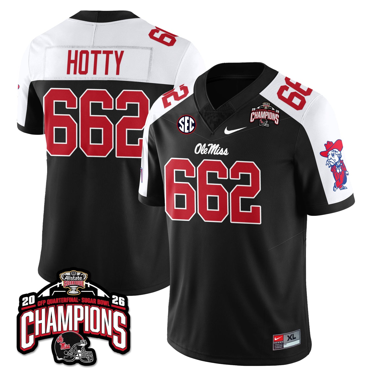 OM Football Vapor Limited Jersey - Allstate Sugar Bowl Champions - All Stitched
