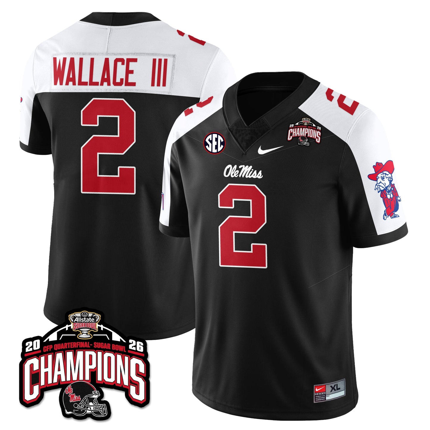 OM Football Vapor Limited Jersey - Allstate Sugar Bowl Champions - All Stitched