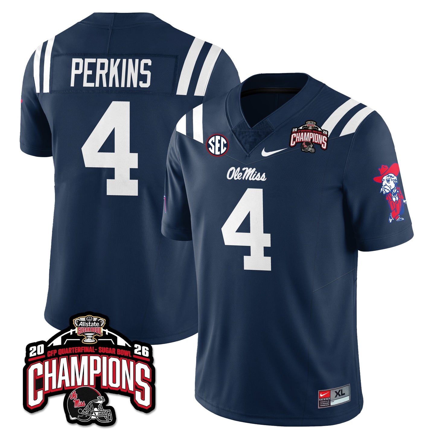 OM Football Vapor Limited Jersey - Allstate Sugar Bowl Champions - All Stitched