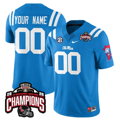 Ole Miss Football Vapor Limited Jersey - Allstate Sugar Bowl Champions - All Stitched
