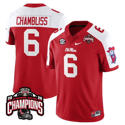 Ole Miss Football Vapor Limited Jersey - Allstate Sugar Bowl Champions - All Stitched