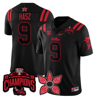 Ole Miss Football Stranger Things Vapor Limited Jersey - Allstate Sugar Bowl Champions - All Stitched