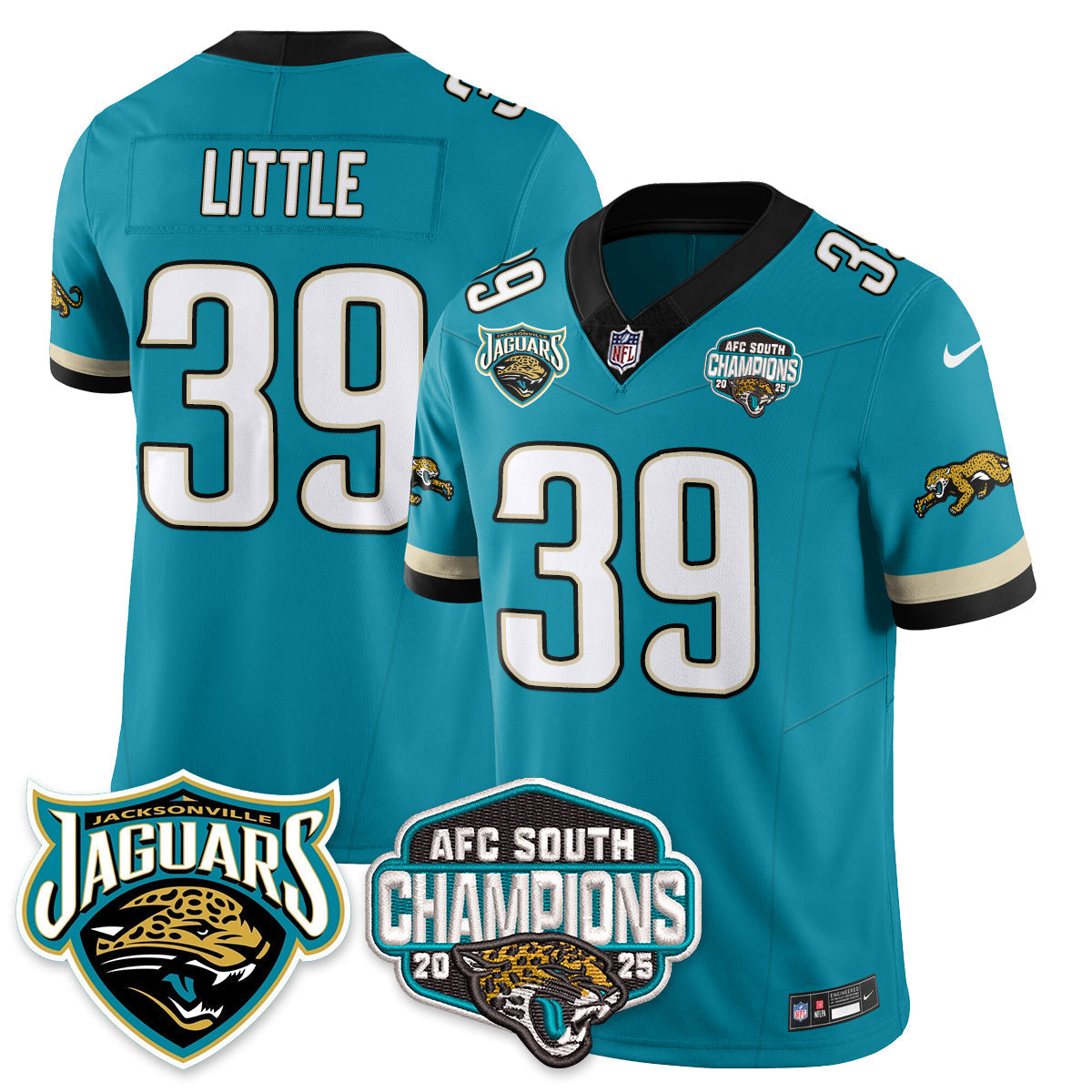 DET AFC South Division Champions Vapor Limited Throwback Jersey - All Stitched