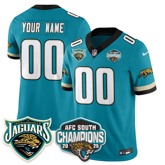 Custom DET AFC South Division Champions Vapor Limited Throwback Jersey - Stitched