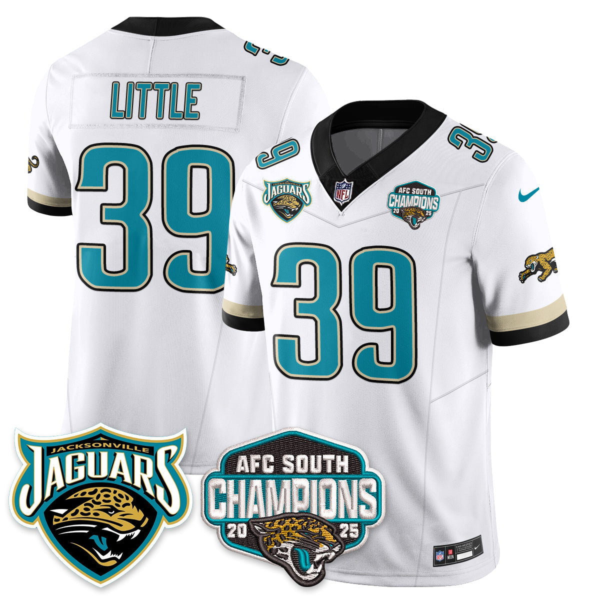 DET AFC South Division Champions Vapor Limited Throwback Jersey - All Stitched