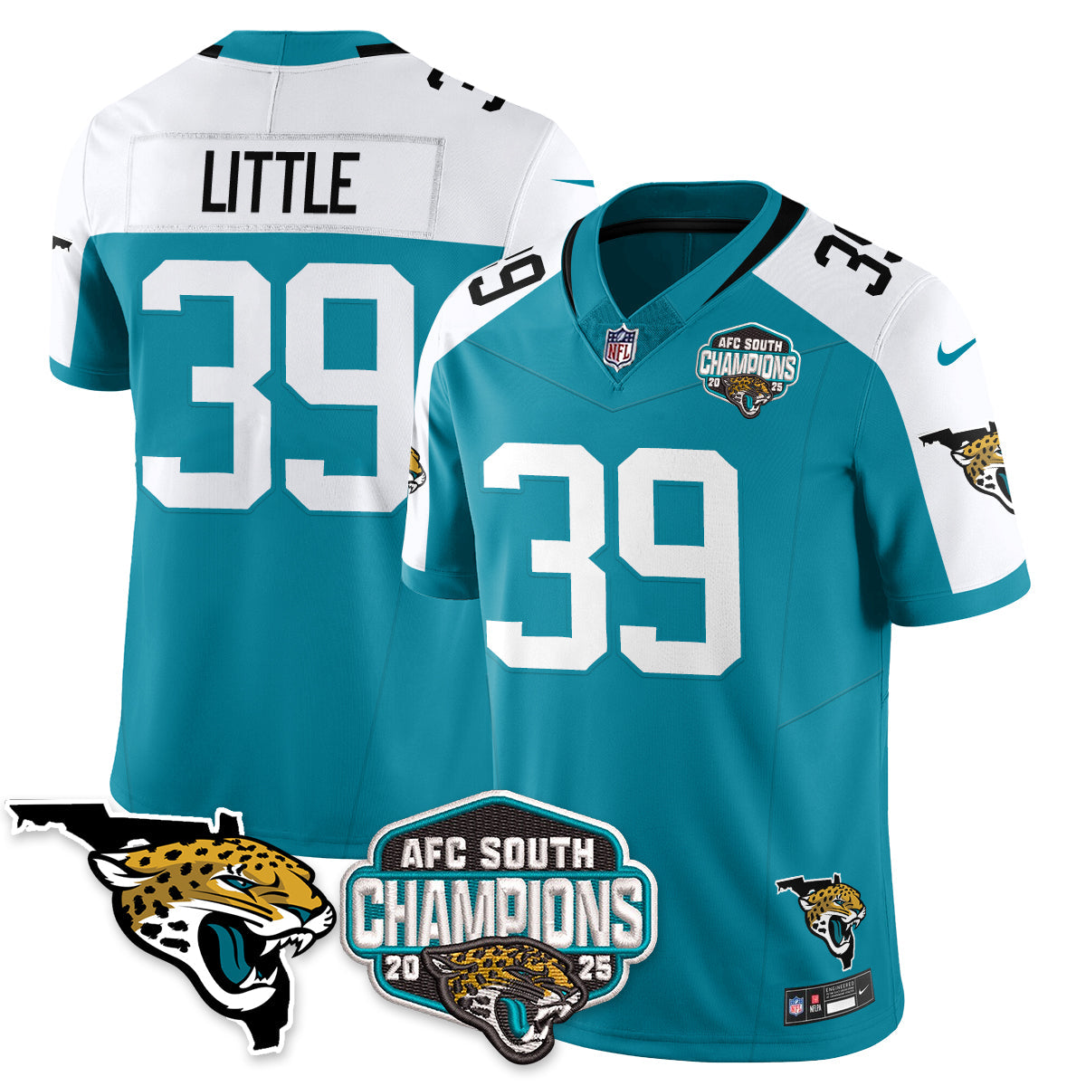 DET AFC South Division Champions Vapor Limited Jersey - All Stitched