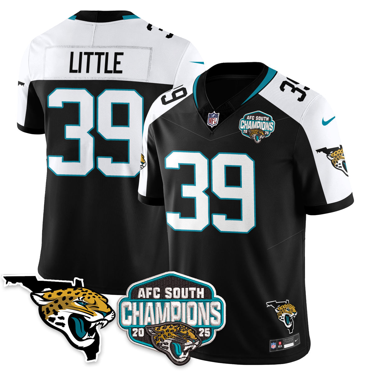 DET AFC South Division Champions Vapor Limited Jersey - All Stitched