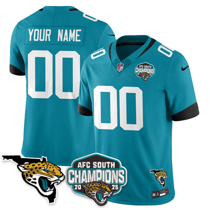 Custom DET AFC South Division Champions Vapor Limited Jersey - All Stitched