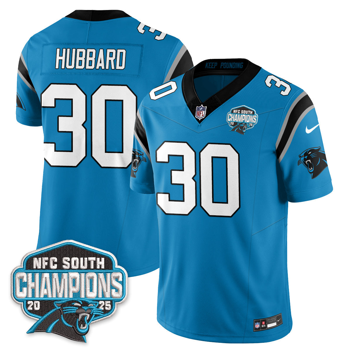 CAR NFC South Division Champions Vapor Limited Jersey n1 - All Stitched