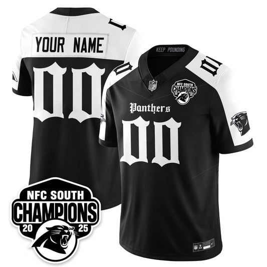 Custom CAR Gothic NFC South Division Champions Vapor Limited Gothic Jersey - Stitched