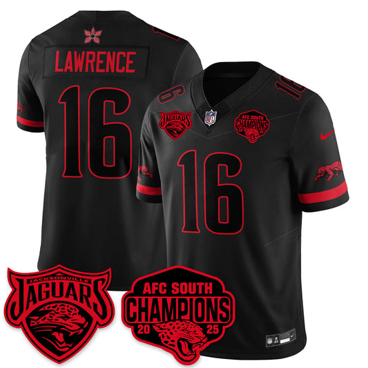 DET Stranger Things AFC South Division Champions Vapor Limited Throwback Jersey - Stitched