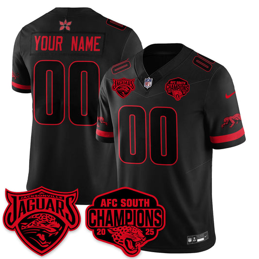 Custom DET Stranger Things AFC South Division Champions Vapor Limited Throwback Jersey - Stitched