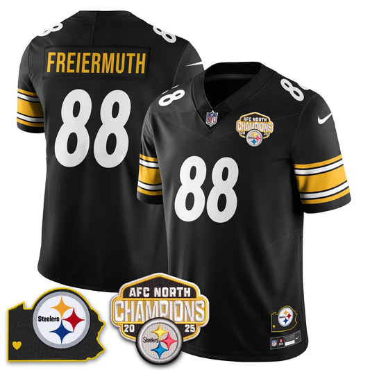 PIT AFC North Division Champions Vapor Limited Jersey - Stitched