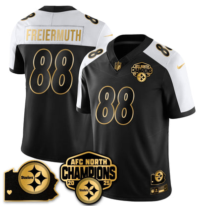 PIT AFC North Division Champions Vapor Limited Jersey N1 - All Stitched