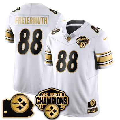 PIT AFC North Division Champions Vapor Limited Jersey N1 - All Stitched