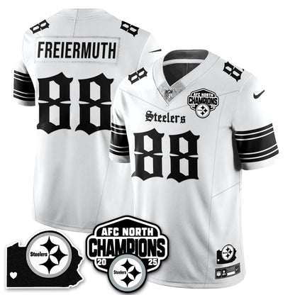 PIT Gothic AFC North Division Champions Vapor Limited Jersey - All Stitched